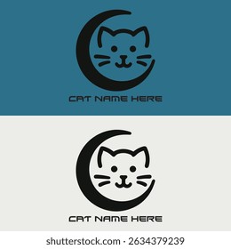 professional vector cat logo design 