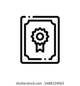 Profesional Vector de un certificado, ideal para premios