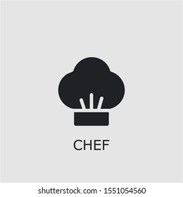Professional vector chef icon. Chef symbol that can be used for any platform and purpose. High quality chef illustration.