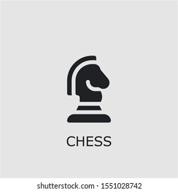 Professional vector chess icon. Chess symbol that can be used for any platform and purpose. High quality chess illustration.