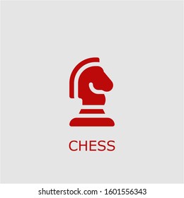 Professional vector chess icon. Chess symbol that can be used for any platform and purpose. High quality chess illustration.