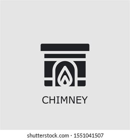Professional vector chimney icon. Chimney symbol that can be used for any platform and purpose. High quality chimney illustration.
