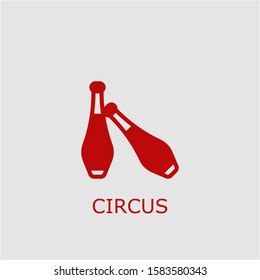 Professional vector circus icon. Circus symbol that can be used for any platform and purpose. High quality circus illustration.