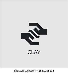 Professional vector clay icon. Clay symbol that can be used for any platform and purpose. High quality clay illustration.
