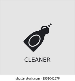 Professional vector cleaner icon. Cleaner symbol that can be used for any platform and purpose. High quality cleaner illustration.