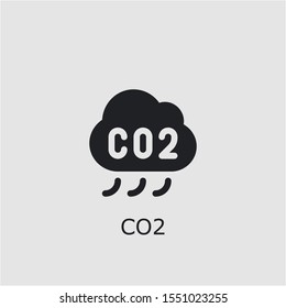Professional vector co2 icon. Co2 symbol that can be used for any platform and purpose. High quality co2 illustration.