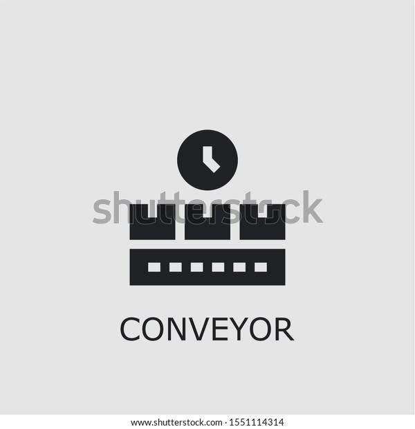 Professional Vector Conveyor Icon Conveyor Symbol: เวกเตอร์สต็อก (ปลอด ...