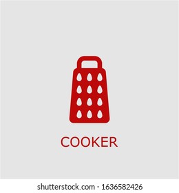 Professional vector cooker icon. Cooker symbol that can be used for any platform and purpose. High quality cooker illustration.