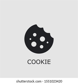 Professional vector cookie icon. Cookie symbol that can be used for any platform and purpose. High quality cookie illustration.