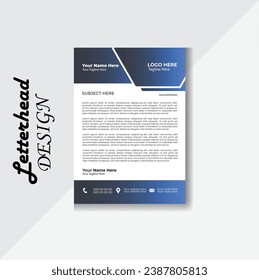 Plantilla de identidad corporativa de vector profesional, diseño de cabeza de letra creativa de negocio conjunto de un tamaño de 4 y una forma única de color estilo de tema de trabajo de color diseño de empresa Latter Head
