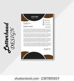 Plantilla de identidad corporativa de vector profesional, diseño de cabeza de letra creativa de negocio conjunto de un tamaño de 4 y una forma única de color estilo de tema de trabajo de color diseño de empresa Latter Head