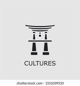 Professional vector cultures icon. Cultures symbol that can be used for any platform and purpose. High quality cultures illustration.