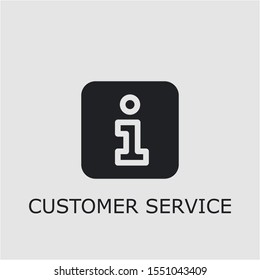 Professional vector customer service icon. Customer service symbol that can be used for any platform and purpose. High quality customer service illustration.