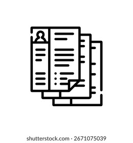 Diseño de Vector de Profesional de CV Plantilla de CV con secciones, ideal para aplicaciones de trabajo, carrera y recursos humanos visuales