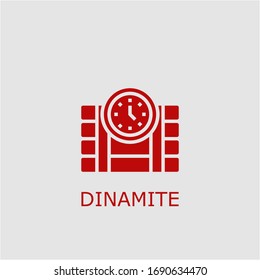 Professional vector dinamite icon. Dinamite symbol that can be used for any platform and purpose. High quality dinamite illustration.