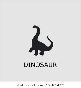 Professional vector dinosaur icon. Dinosaur symbol that can be used for any platform and purpose. High quality dinosaur illustration.