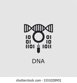 Professional vector dna icon. Dna symbol that can be used for any platform and purpose. High quality dna illustration.