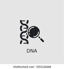 Professional vector dna icon. Dna symbol that can be used for any platform and purpose. High quality dna illustration.
