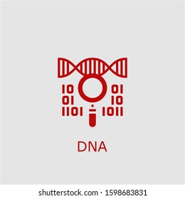 Professional vector dna icon. Dna symbol that can be used for any platform and purpose. High quality dna illustration.