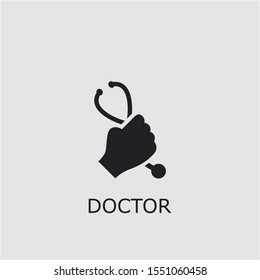 Professional vector doctor icon. Doctor symbol that can be used for any platform and purpose. High quality doctor illustration.
