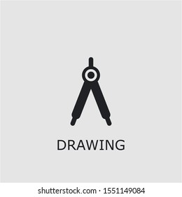 Professional vector drawing icon. Drawing symbol that can be used for any platform and purpose. High quality drawing illustration.