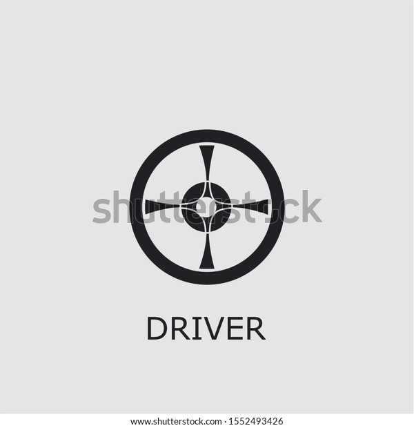 Professional vector driver icon. Driver\
symbol that can be used for any platform and purpose. High quality\
driver\
illustration.