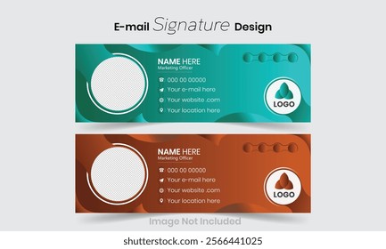 Professional Vector E-mail Signature Design