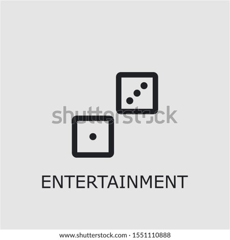 Professional vector entertainment icon. Entertainment symbol that can be used for any platform and purpose. High quality entertainment illustration.
