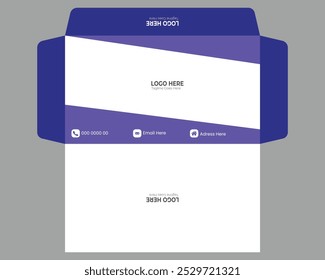Professional Vector envelope design template
