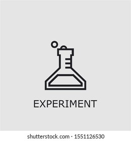 Professional vector experiment icon. Experiment symbol that can be used for any platform and purpose. High quality experiment illustration.
