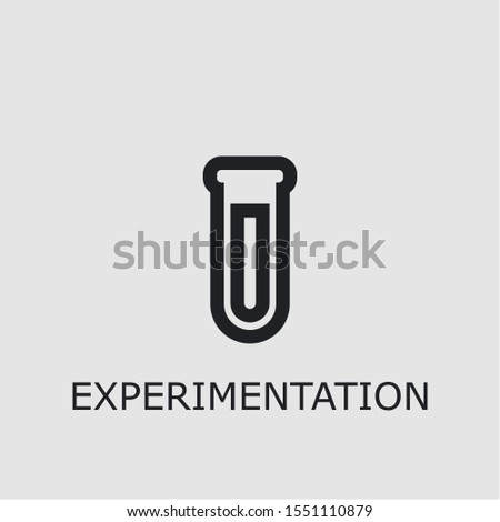 Professional vector experimentation icon. Experimentation symbol that can be used for any platform and purpose. High quality experimentation illustration.