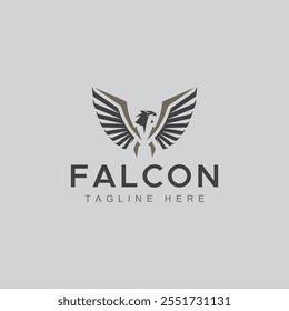 Conceito de design de logotipo de vetor profissional Falcon
