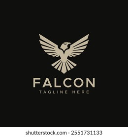 Conceito de design de logotipo de vetor profissional Falcon
