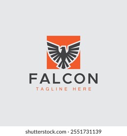 Conceito de design de logotipo de vetor profissional Falcon
