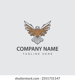 Conceito de design de logotipo de vetor profissional Falcon
