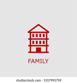 Professional vector family icon. Family symbol that can be used for any platform and purpose. High quality family illustration.