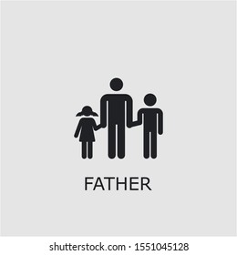 Professional vector father icon. Father symbol that can be used for any platform and purpose. High quality father illustration.