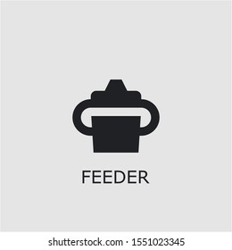 Professional vector feeder icon. Feeder symbol that can be used for any platform and purpose. High quality feeder illustration.