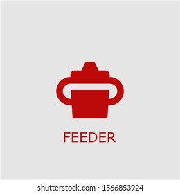 Professional vector feeder icon. Feeder symbol that can be used for any platform and purpose. High quality feeder illustration.