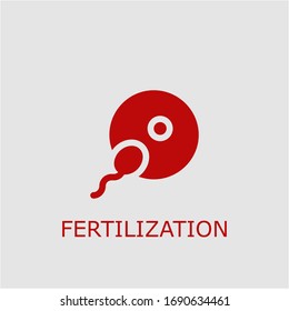 Professional vector fertilization icon. Fertilization symbol that can be used for any platform and purpose. High quality fertilization illustration.