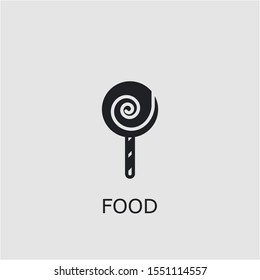 Professional vector food icon. Food symbol that can be used for any platform and purpose. High quality food illustration.