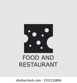 Professional vector food and restaurant icon. Food and restaurant symbol that can be used for any platform and purpose. High quality food and restaurant illustration.