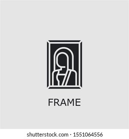 Professional vector frame icon. Frame symbol that can be used for any platform and purpose. High quality frame illustration.