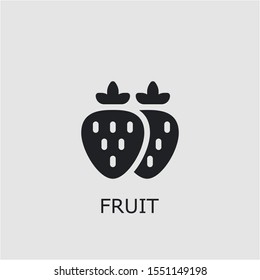 Professional vector fruit icon. Fruit symbol that can be used for any platform and purpose. High quality fruit illustration.