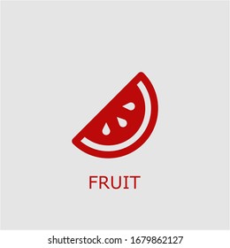 Fruchtsymbol der professionellen Vektorillustration. Obstsymbol, das für jede Plattform und jeden Zweck verwendet werden kann. Hochwertige Obstgrafik.