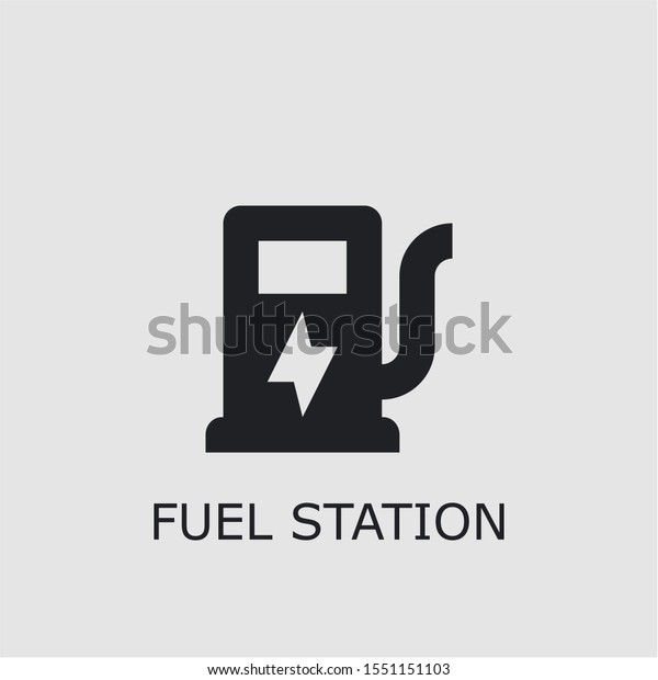 Professional vector fuel station icon. Fuel\
station symbol that can be used for any platform and purpose. High\
quality fuel station\
illustration.