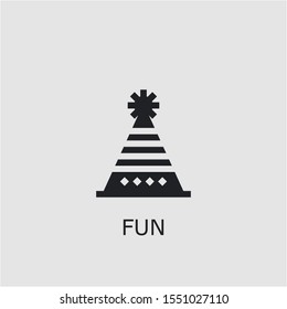 Professional vector fun icon. Fun symbol that can be used for any platform and purpose. High quality fun illustration.