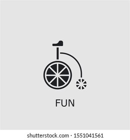Professional vector fun icon. Fun symbol that can be used for any platform and purpose. High quality fun illustration.