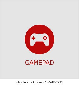 Professional vector gamepad icon. Gamepad symbol that can be used for any platform and purpose. High quality gamepad illustration.