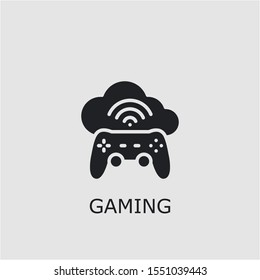 Professional vector gaming icon. Gaming symbol that can be used for any platform and purpose. High quality gaming illustration.